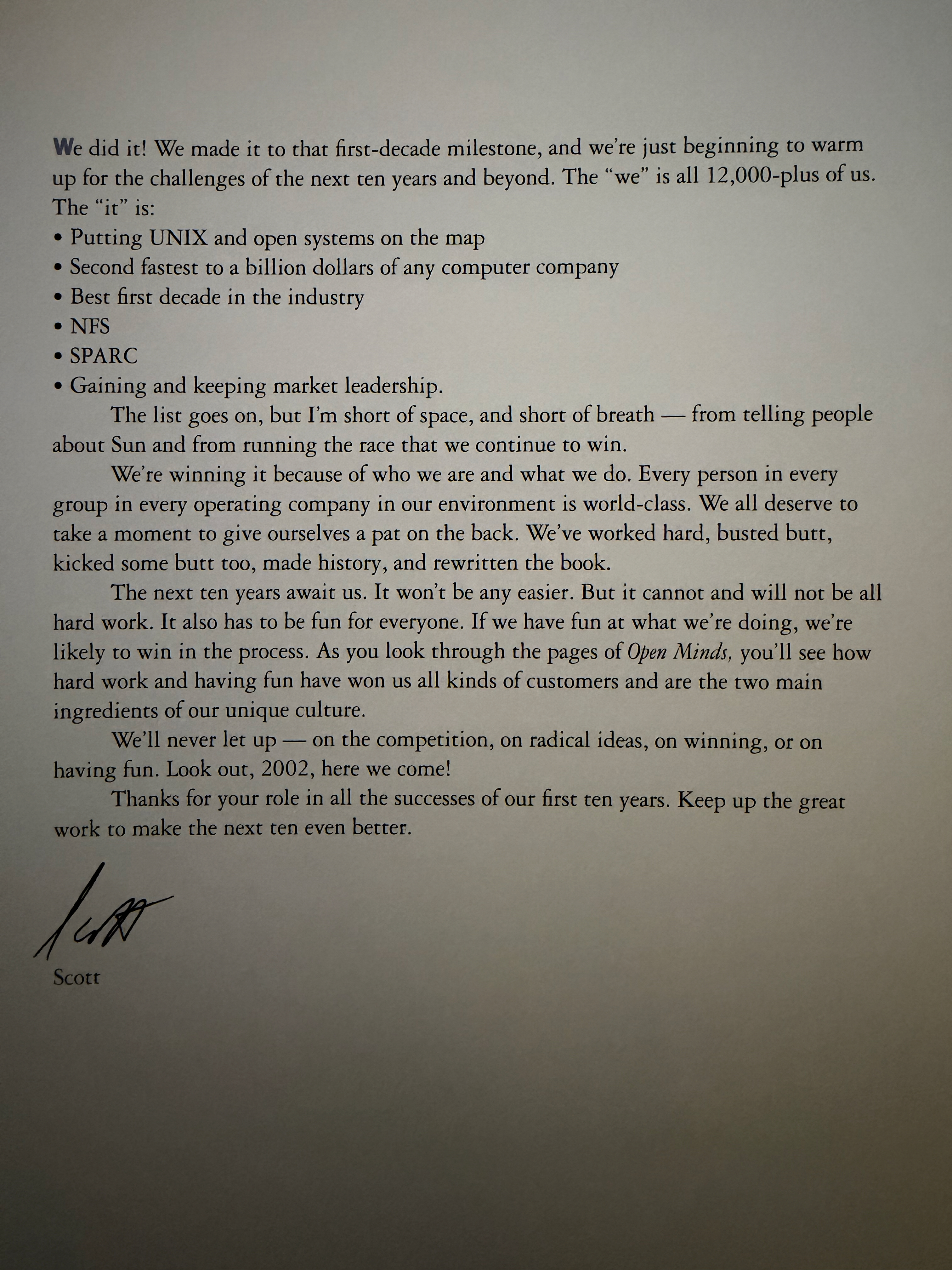 scott mcnealy letter