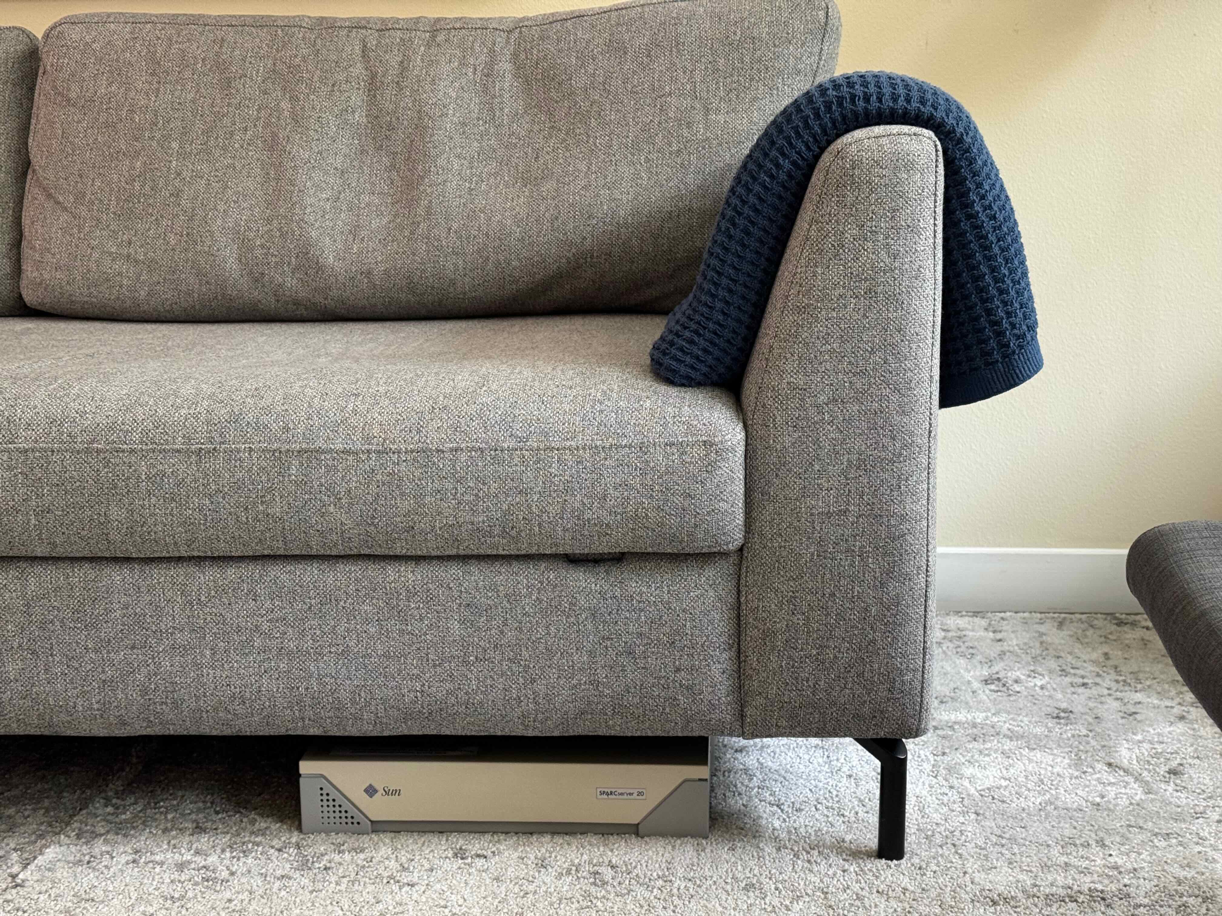 SPARCstation 20 under couch